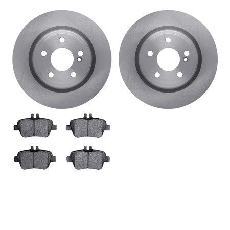 Dynamic Friction Company Rear Brake Rotors with 5000 Advanced Brake Pads 6502-63551